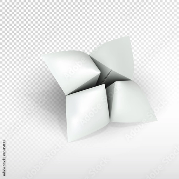 Obraz Blank paper fortune teller