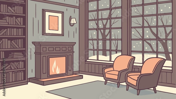 Fototapeta modern living room