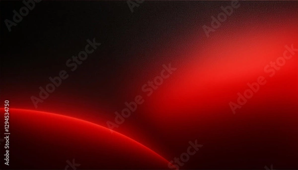 Fototapeta black and red light effect leak flash noise grain texture abstract blur gradient dark retro background banner wallpaper