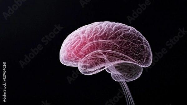 Fototapeta Human Brain Anatomy  Neurology  Neuroscience  Mind  Intelligence  Cognitive  Neural Networ