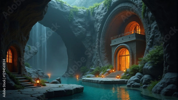 Fototapeta inside the cave