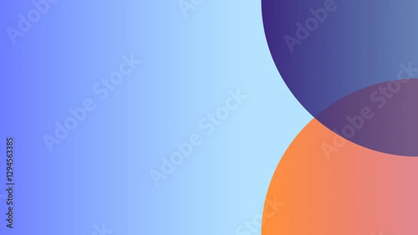 Obraz blue abstract background with bubbles/circular objects