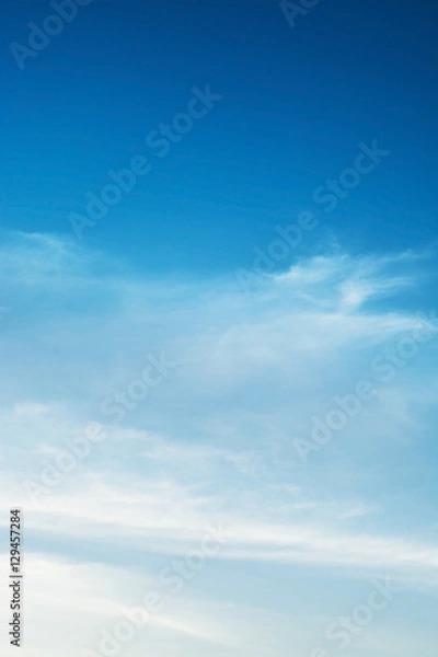Obraz Blue sky and beautiful cloud for cover background