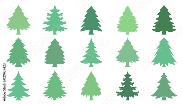 Obraz choinka zielona