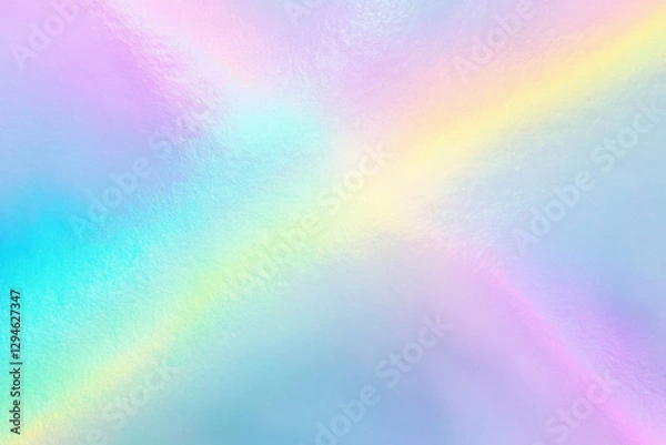 Fototapeta Holographic rainbow foil iridescent texture abstract hologram background
