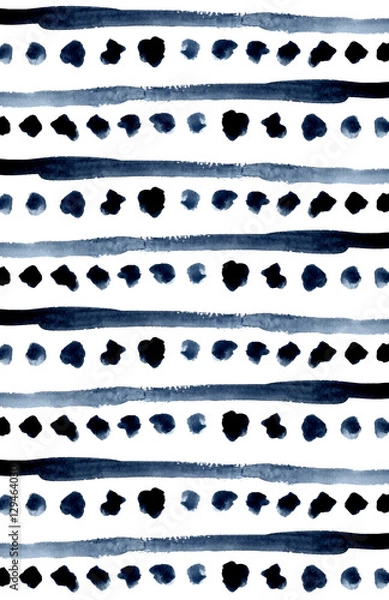 Obraz Deep Indigo Stripe Pattern