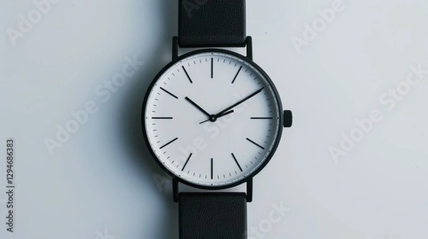 Obraz A plain watch face without hands, shown on a white background.