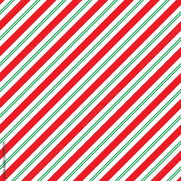Fototapeta Bezszwowe wzór papieru do pakowania w paski świąteczne