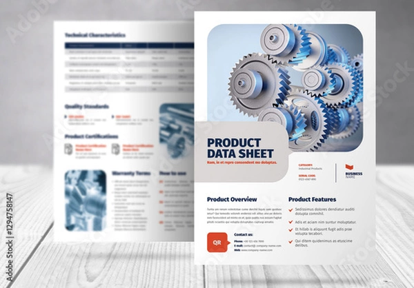 Fototapeta Product Specification Data Sheet Template 