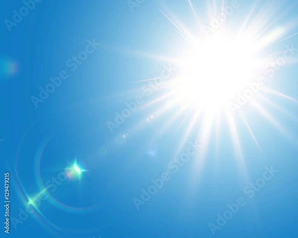 Fototapeta Solar lens flare