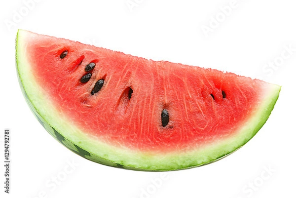 Fototapeta Fresh Watermelon Slice with Seeds Sweet and Refreshing Fruit