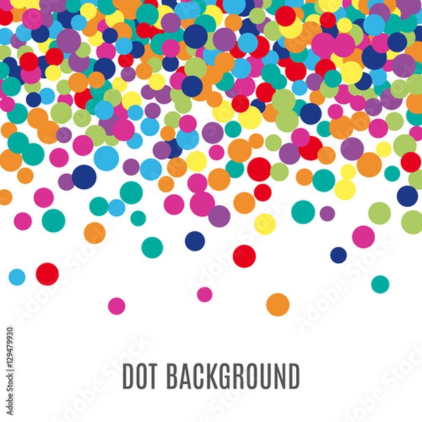 Fototapeta Colorful abstract dot background