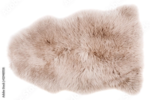 Obraz Sheepskin isolated on white