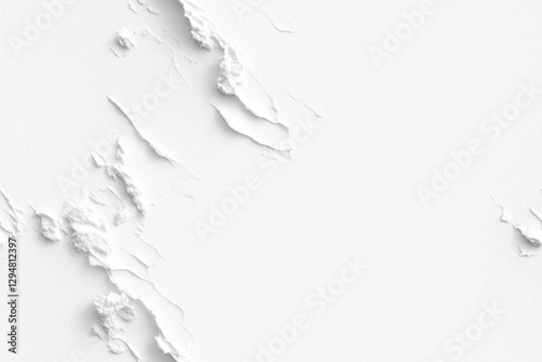 Obraz Fundo branco em padrão seamless com texturas variadas, incluindo elementos abstratos, tinta e papel amassado, criado com IA generativa para designs versáteis e modernos