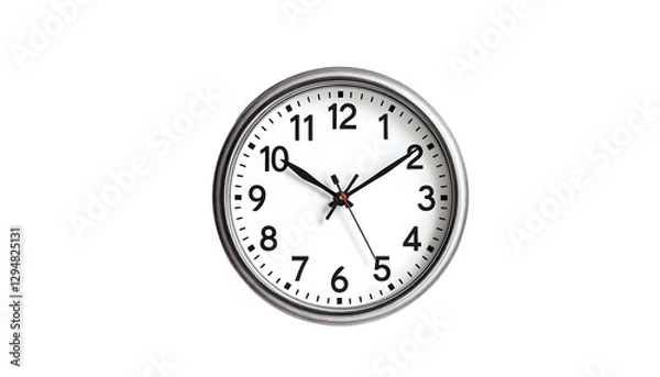 Fototapeta Photo - Clock Face on Black Background Time, Minute, Hour, Second, Countdown