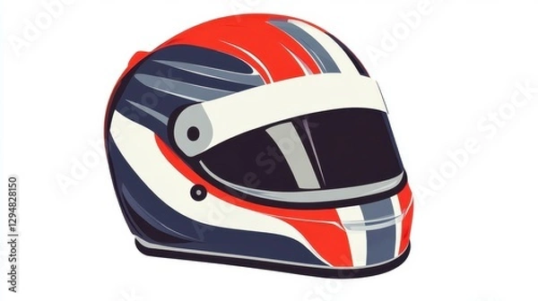 Obraz Racing Helmet Design: Speed, Adrenaline, and Victory