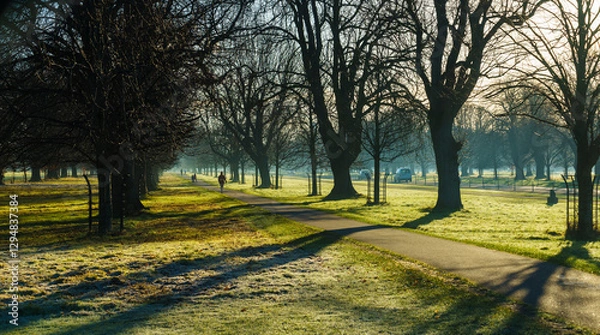 Obraz The Phoenix Park early in the morning