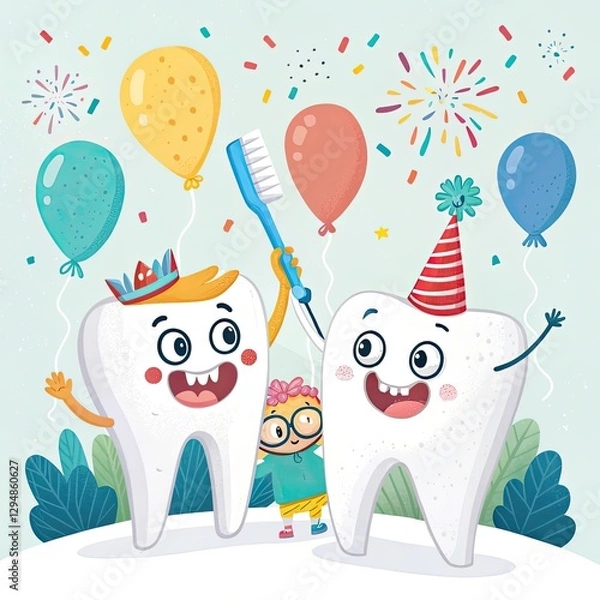 Obraz happy teeth day