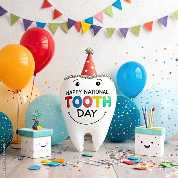 Obraz happy teeth day