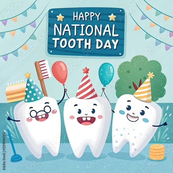 Obraz happy teeth day