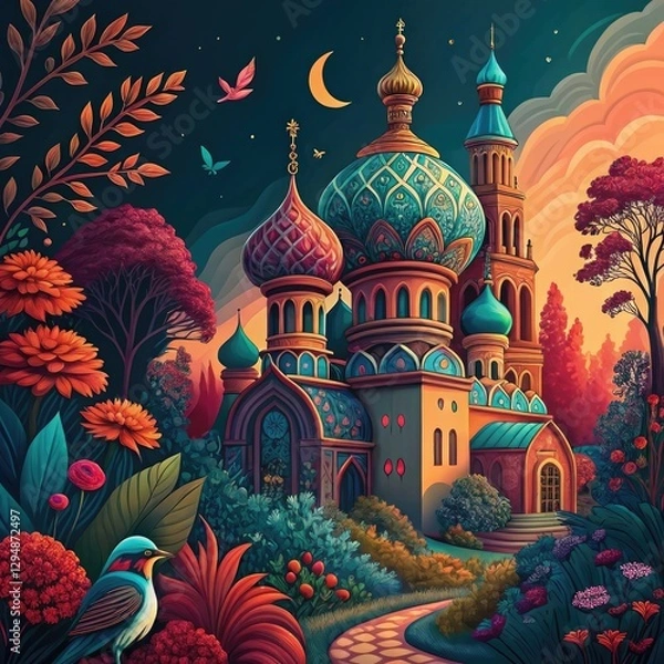 Obraz st basil cathedral in moscow