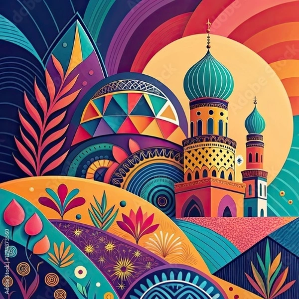 Obraz st basil cathedral in moscow