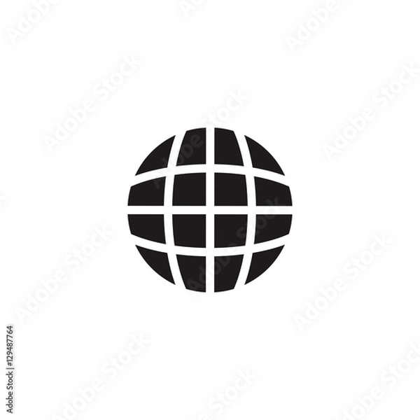 Obraz globe icon vector