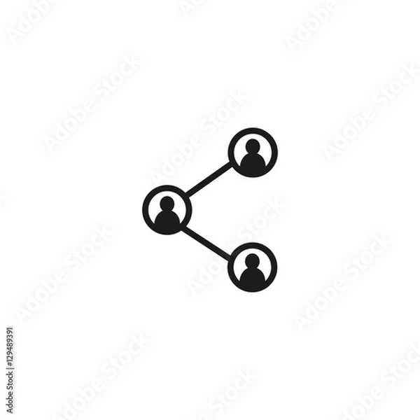 Obraz user share icon vector