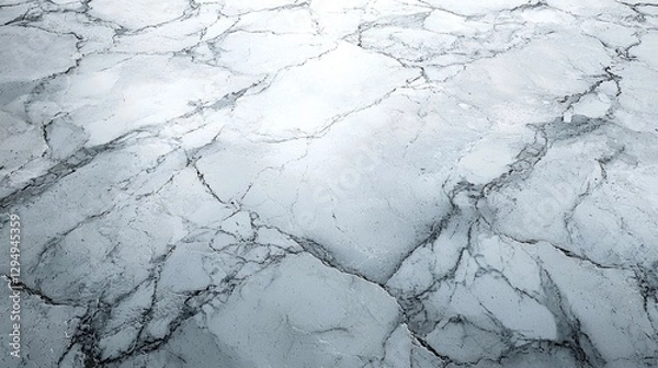 Fototapeta Smooth marble surface with intricate veining patterns, ideal for interior design and decoration