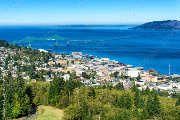 Obraz City view of Astoria, Oregon