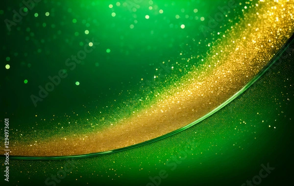 Obraz abstract green background with circles
