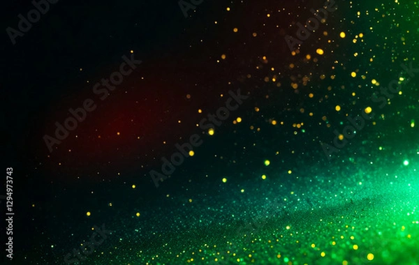 Obraz abstract green background with stars