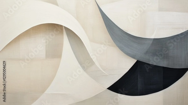 Fototapeta Abstract Watercolor background, wallpaper,Minimalist Boho style, shades of beige, cream, soft brown, linen texture,copy space	
