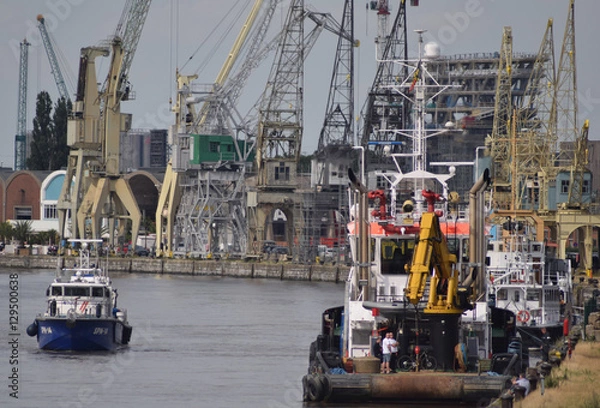 Obraz Hafen. In Antwerpen