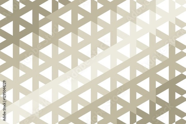 Fototapeta Abstract triangular grid in soft brown and beige creating a geometric network. Modern symmetry concept