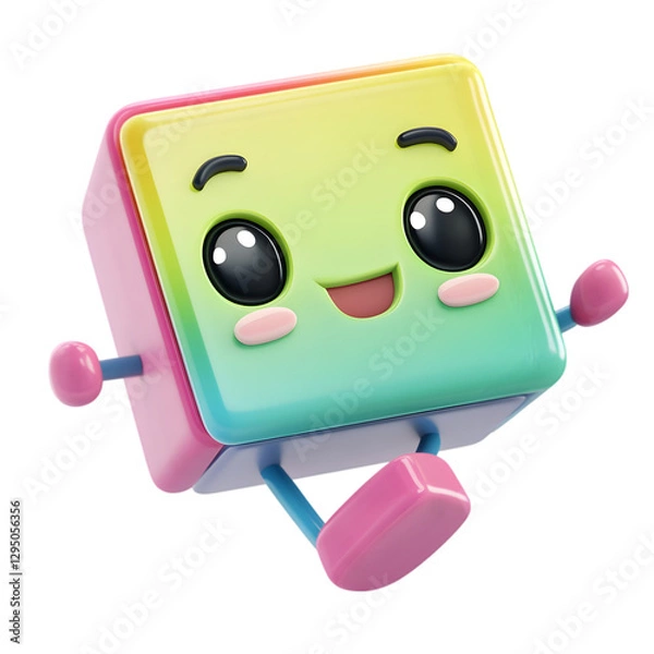 Obraz 3d render of a cartoon character
