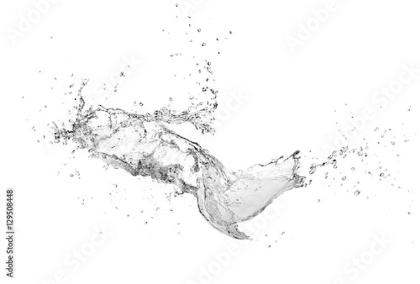 Obraz water splash isolated on background
