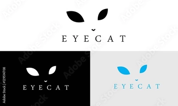 Obraz eye cat vector logo