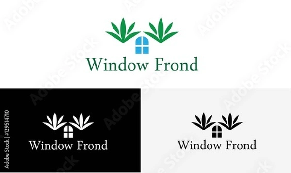 Obraz window frond vector logo