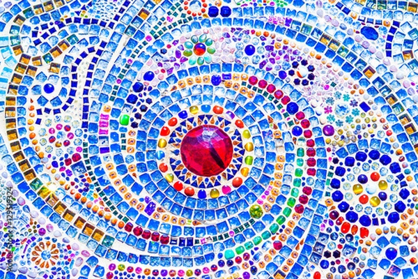 Fototapeta pattern design of gem stones background, beautiful