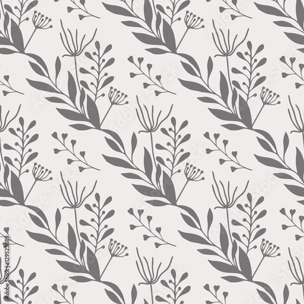 Fototapeta Vector seamless floral pattern