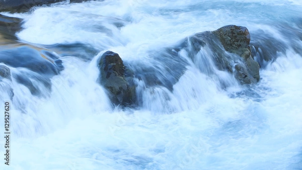 Fototapeta Close-up view of a water fall