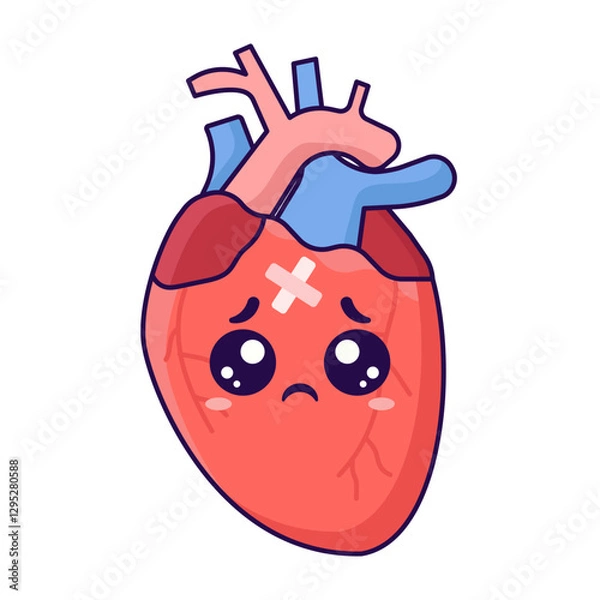 Obraz cute heart organ