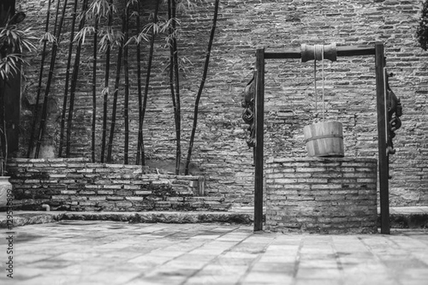Obraz Water well in old home over 100 years , Chaina style , selective