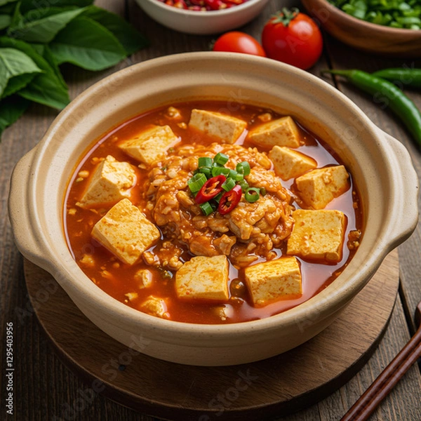 Fototapeta 청국장찌개