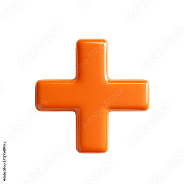 Fototapeta Orange Plus Sign Abstract Background Design,