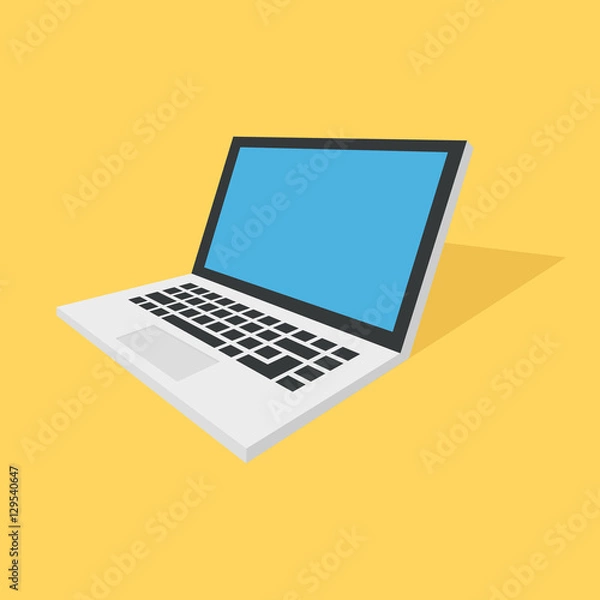 Obraz Isometric vector notebook laptop illustration