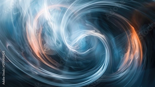 Obraz Abstract vivid color wave flowing express the energetic signal. Seamless texture of vividness curve swirling convey sense of harmony and wonderful scene perfect for effect and graphic design. AIG53.