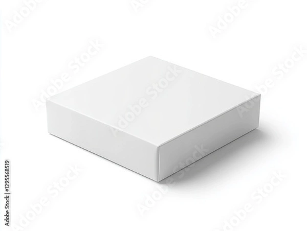 Obraz Blank Square Gift Box Isolated