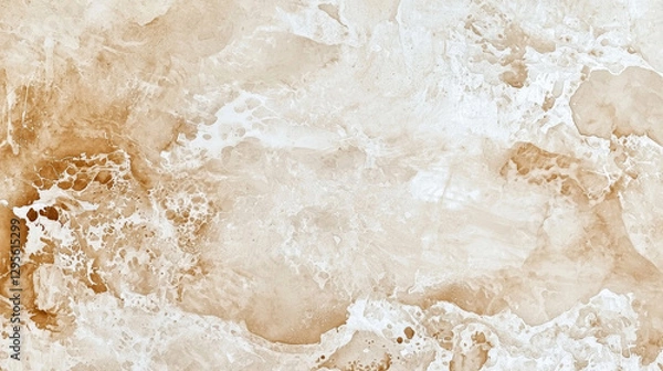 Fototapeta Minimalist watercolor background with beige and cream tones, ideal for design projects